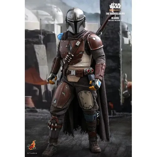 1:6 Star Wars : The Mandalorian - Mandalorian & Blurrg Figure Set TMS046 Hot Toys