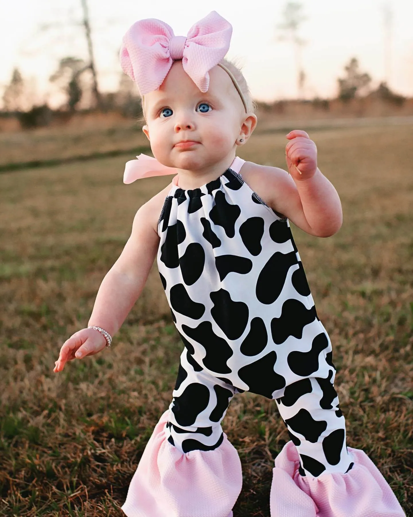 2-piece Baby Cowboy Bell Jumpsuit