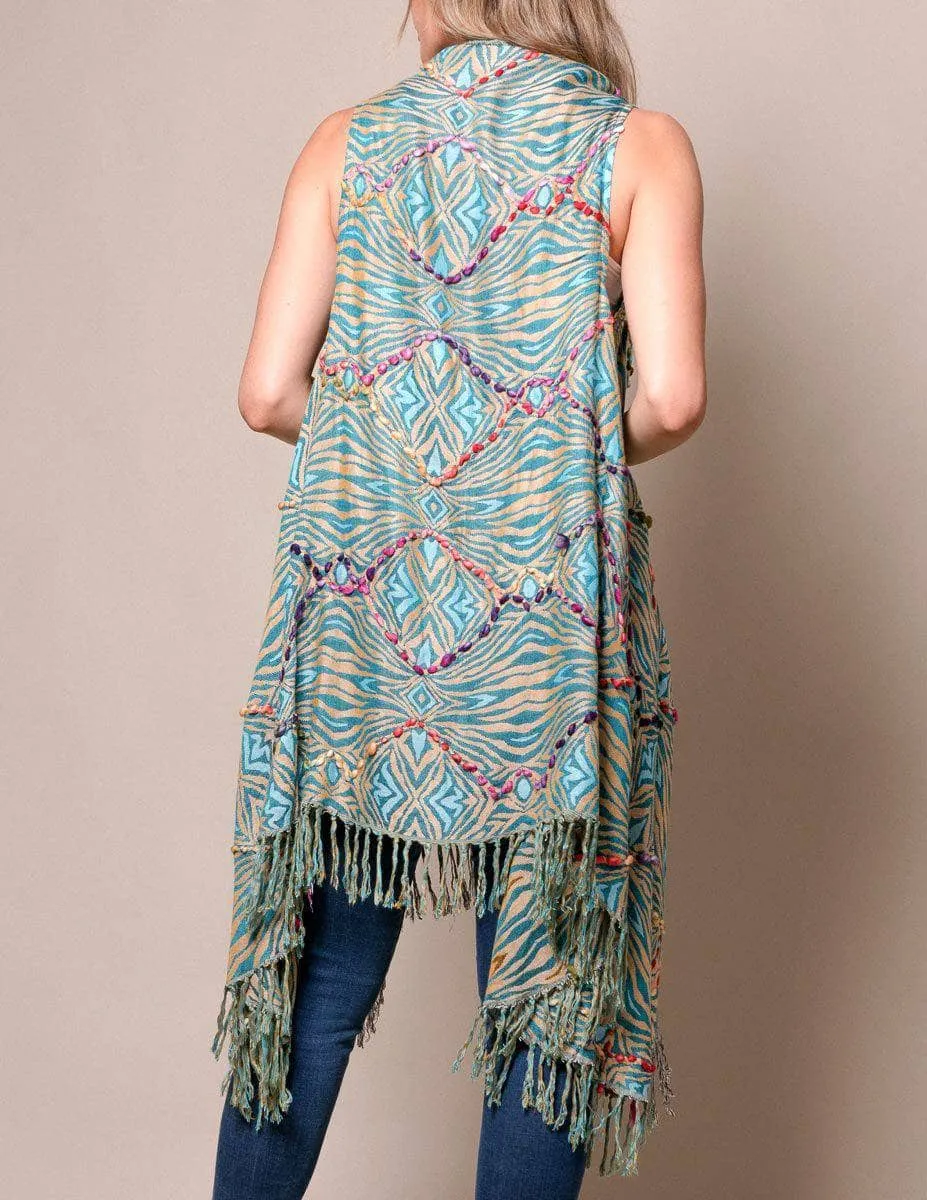 3-in-1 Jaipur Wrap - Blue Lagoon