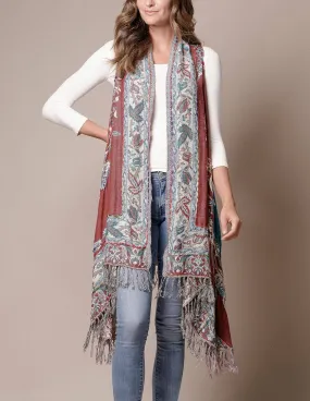 3-in-1 Jaipur Wrap - Burgundy Teal