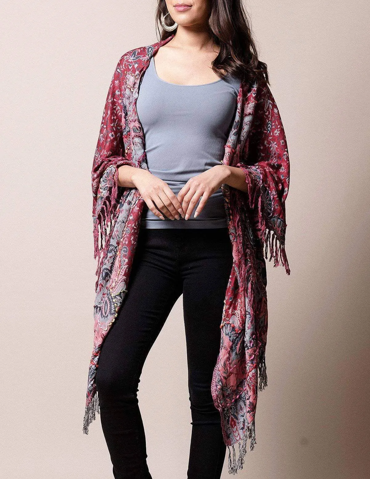 3-in-1 Jaipur Wrap - Graystone