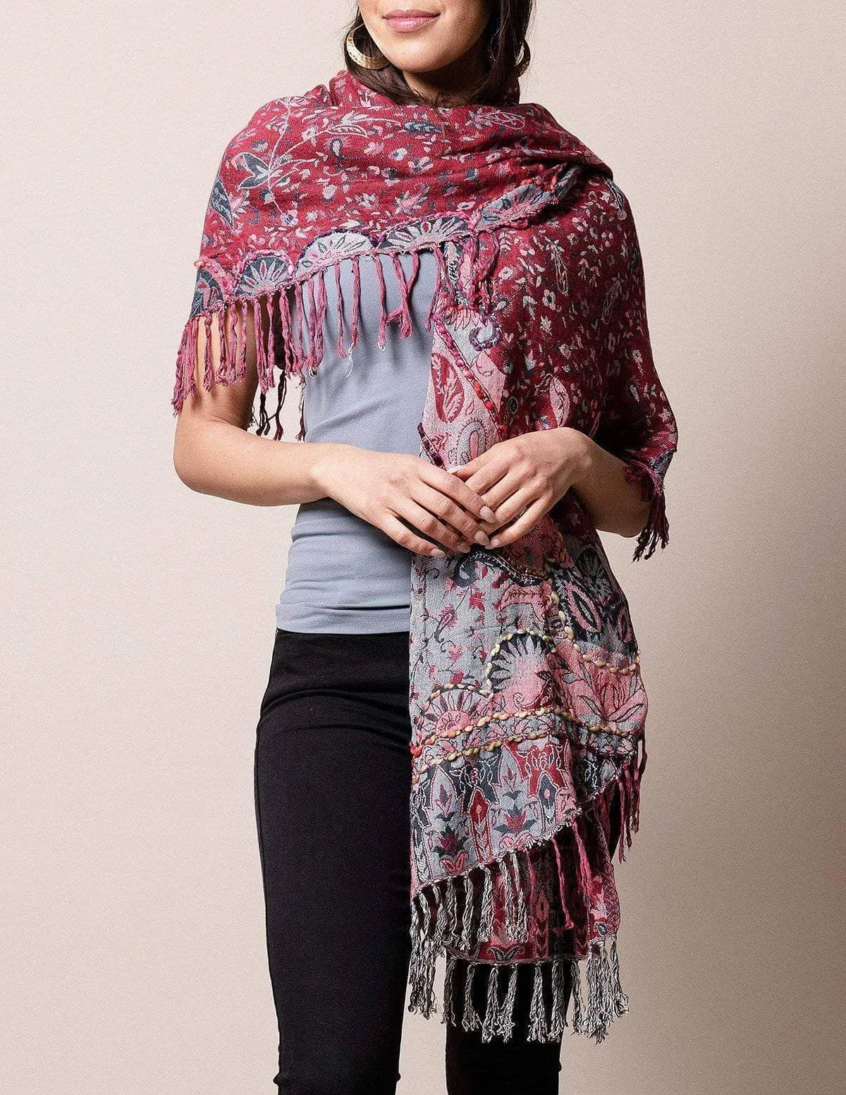 3-in-1 Jaipur Wrap - Graystone