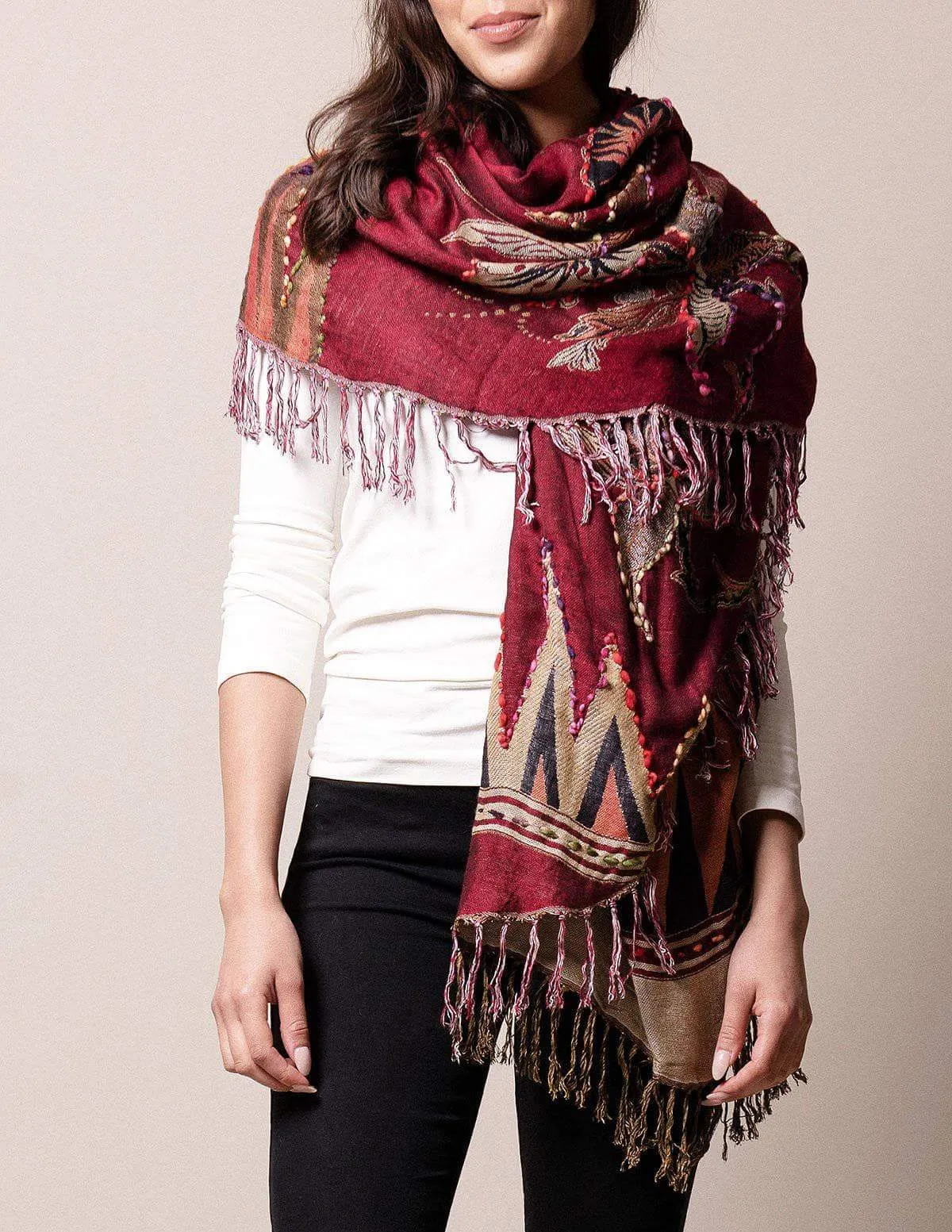 3-in-1 Maya Wrap - Burgundy