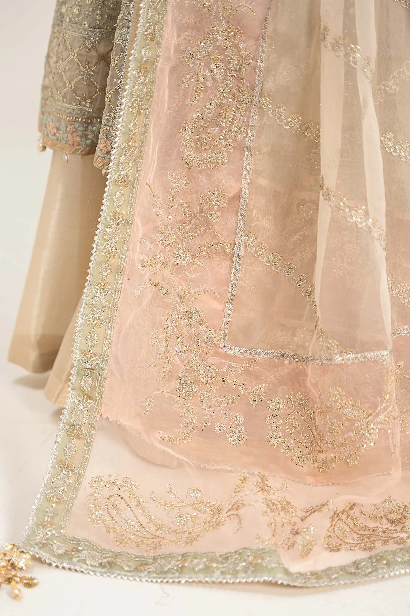 3 Piece Embroidered Organza Suit | SF-W24-07