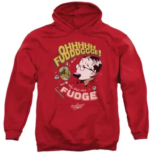 A Christmas Story Fudge Mens Hoodie Red