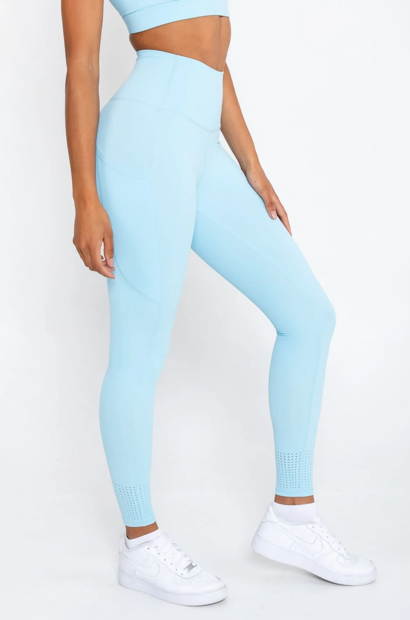 Active Leggings - Pastel Blue