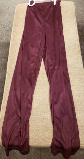 Alexis -- Women's Poly Fashion Leggings -- Burgundy