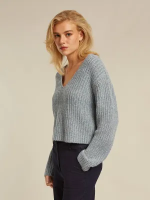 Alice pullover - Stormy sea lurex