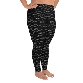 Ama-Gi All-Over Print Plus Size Leggings