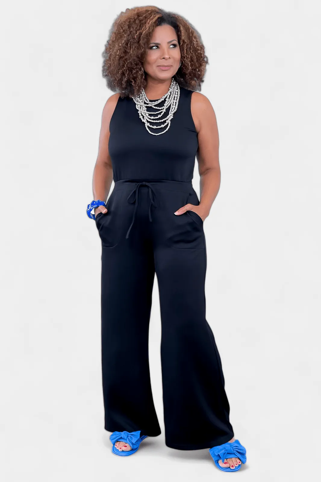 Black Jumpsuit with Pockets