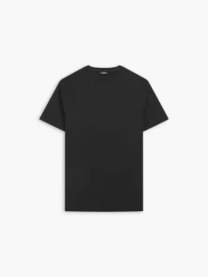 Black Organic Cotton Crew Neck T-Shirt