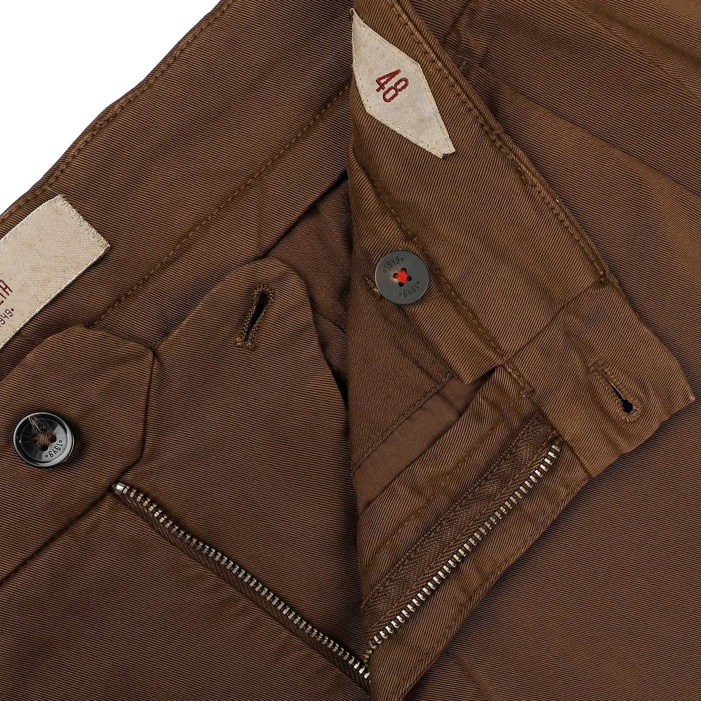 Brown Cotton Stretch Soho Trousers