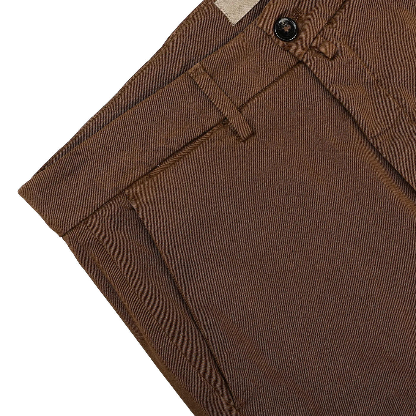 Brown Cotton Stretch Soho Trousers