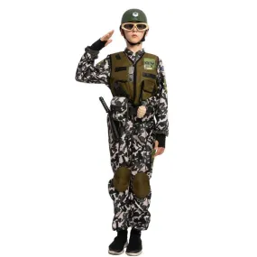 Camo Trooper Costume for Role Play Cosplay- Child