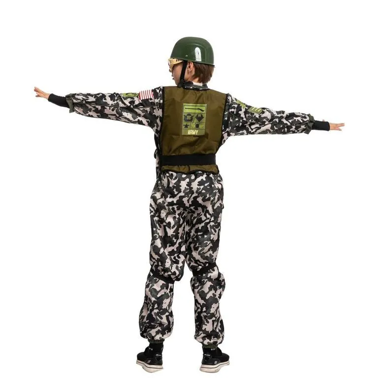 Camo Trooper Costume for Role Play Cosplay- Child