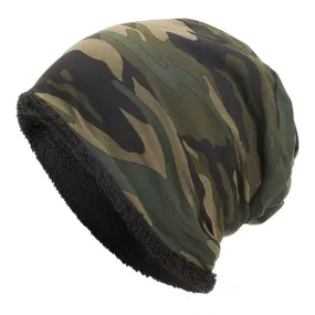 Camouflage Plus Fleece Warm Pullover Hat 57010455YM