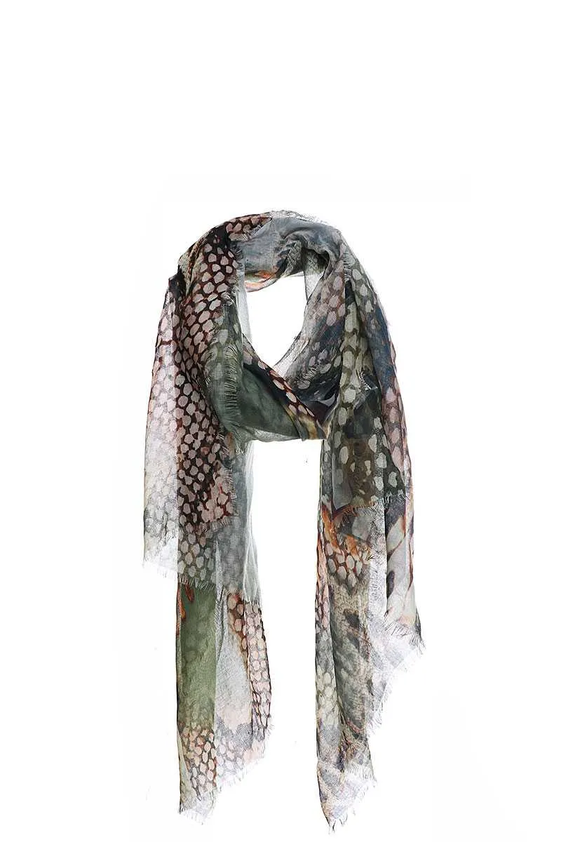 Chic Soft Animal Pattern Print Scarf