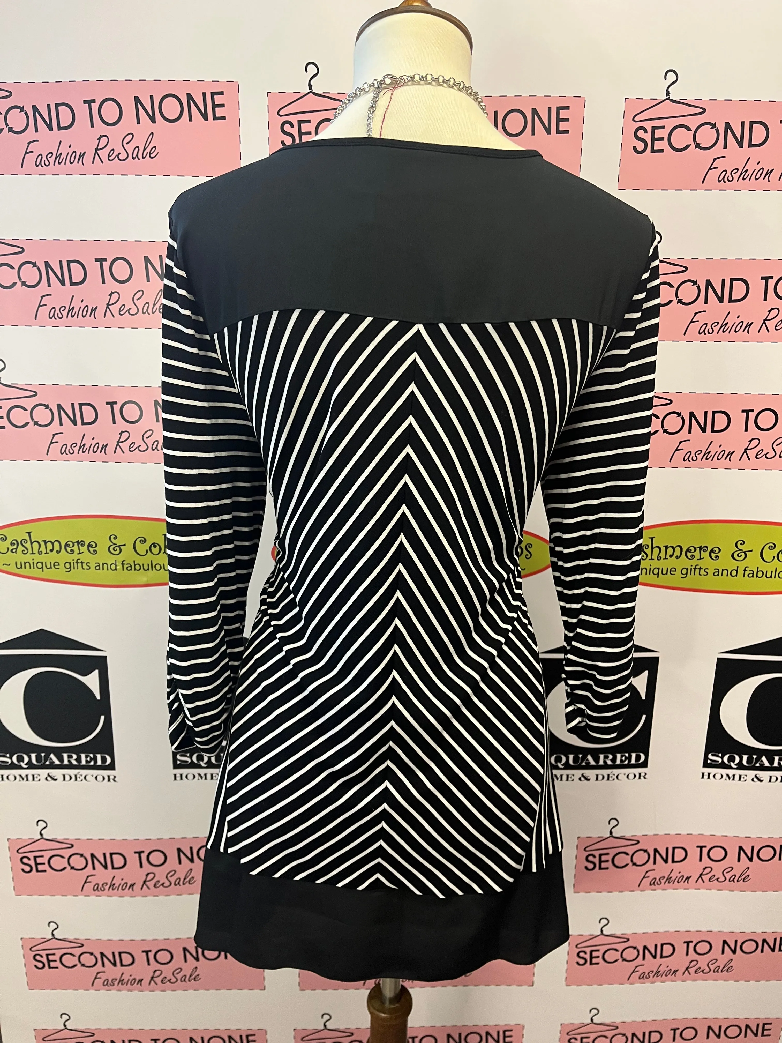 Chico’s Chevron Striped Tunic (Size M/Chico’s 1)