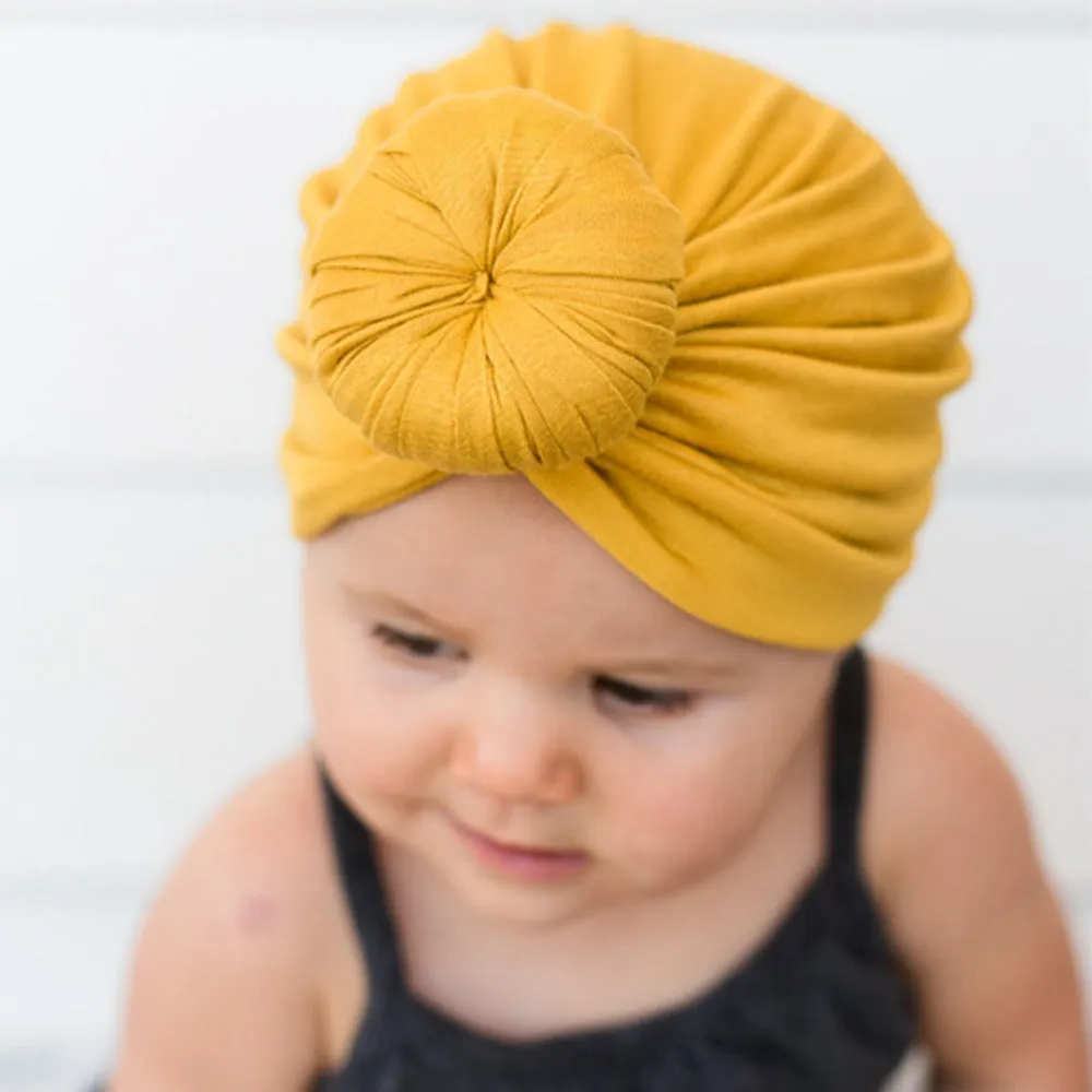 Children's turban hat baby knotted Indian beanie kids baby Stylish kids