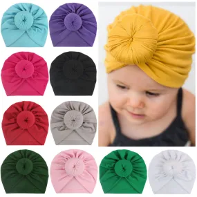 Children's turban hat baby knotted Indian beanie kids baby Stylish kids