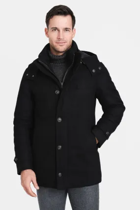 City Active Hooded Parka, Black