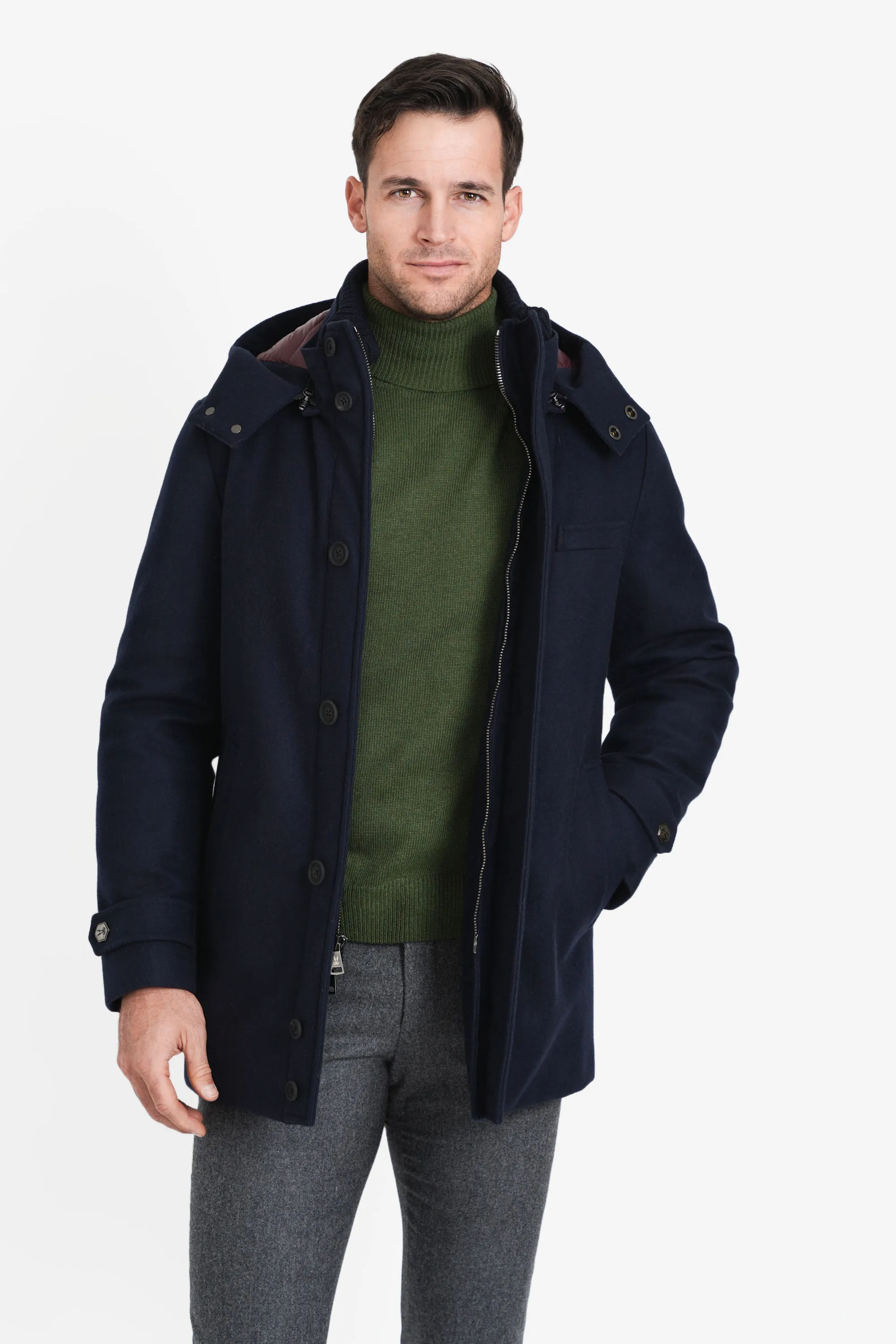 City Active Hooded Parka, Navy