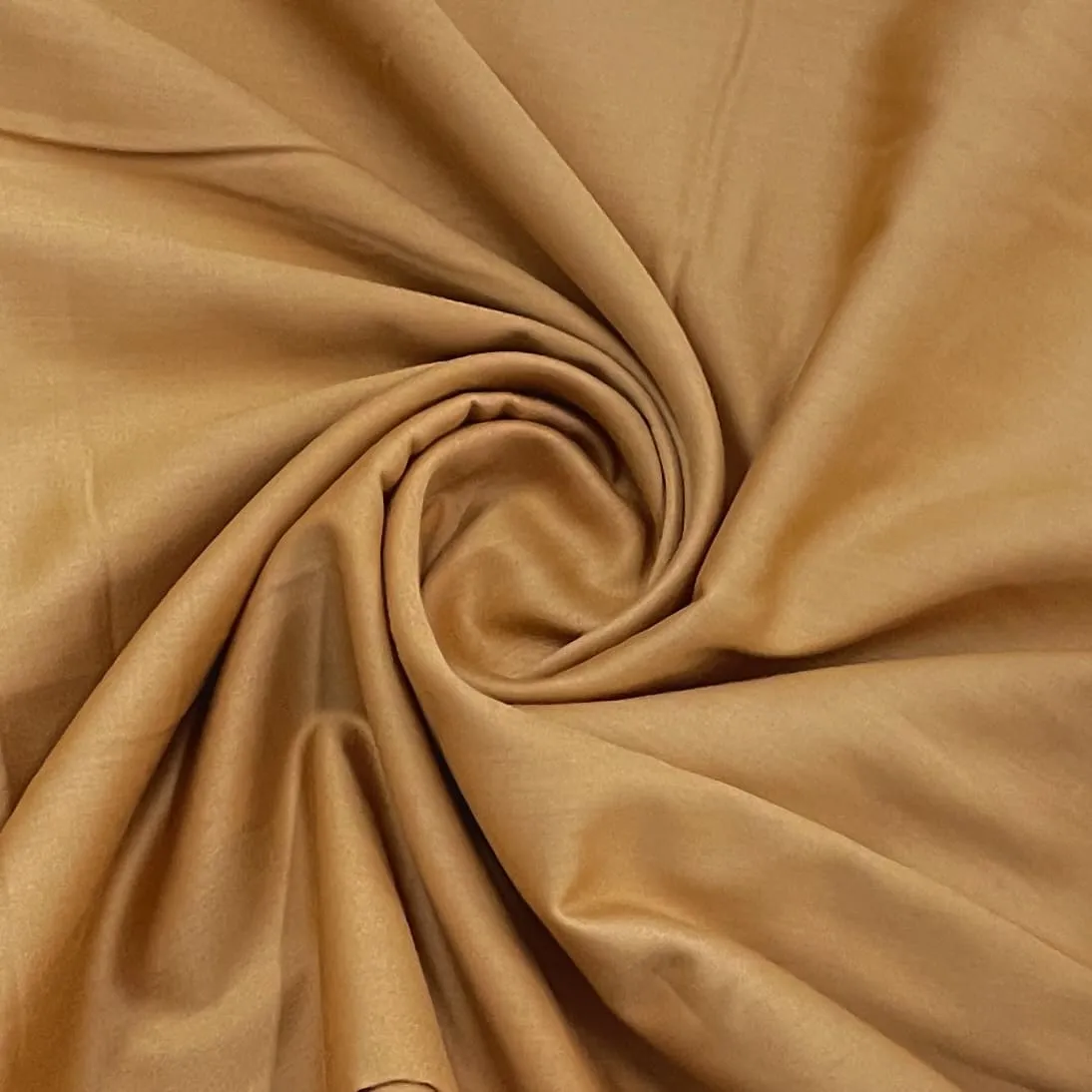 Classic Cider Orange Solid Cotton Satin