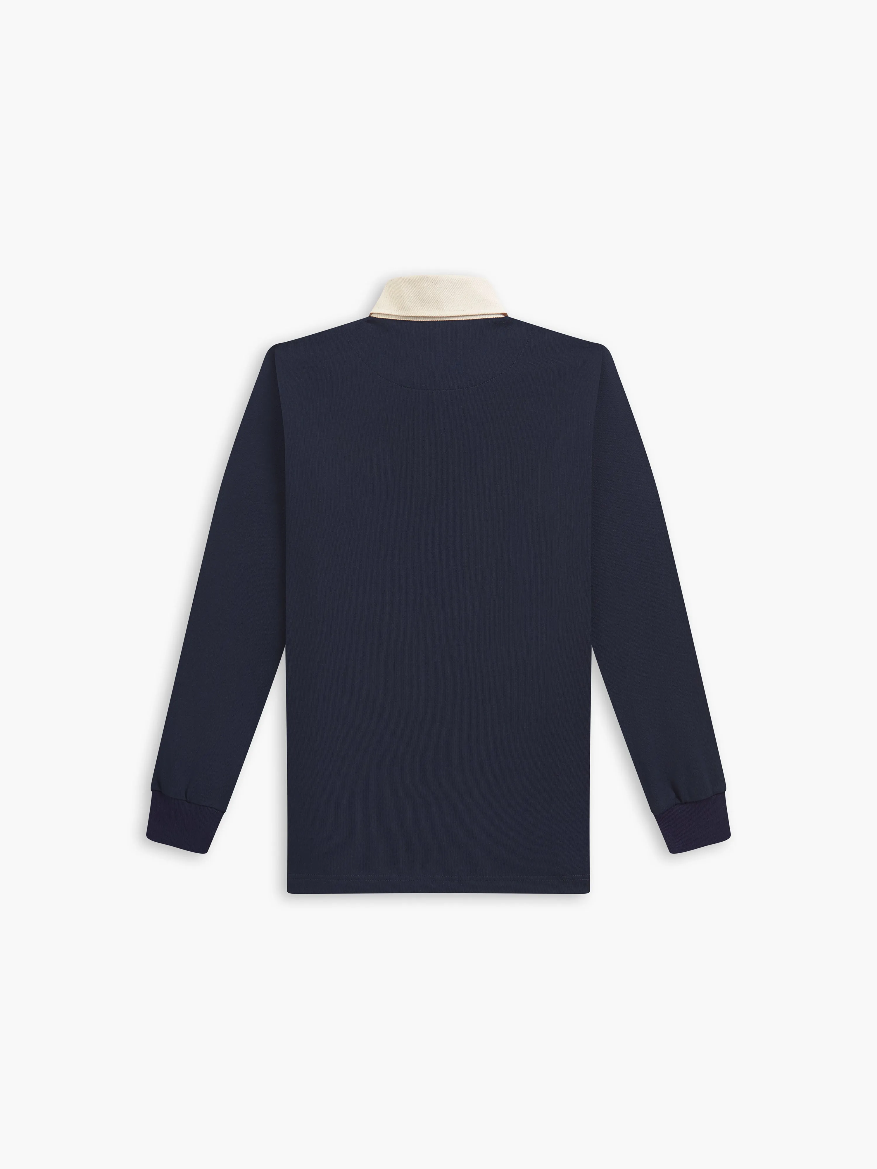 Cotton Rugby Shirt in Dark Navy