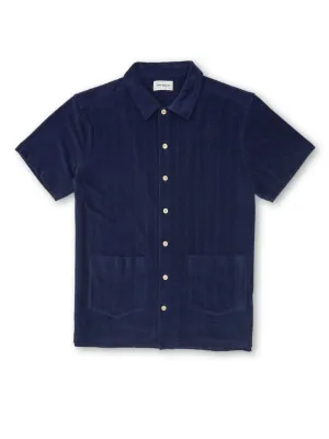 Cuban Short Sleeve Jersey Shirt Haywood Navy