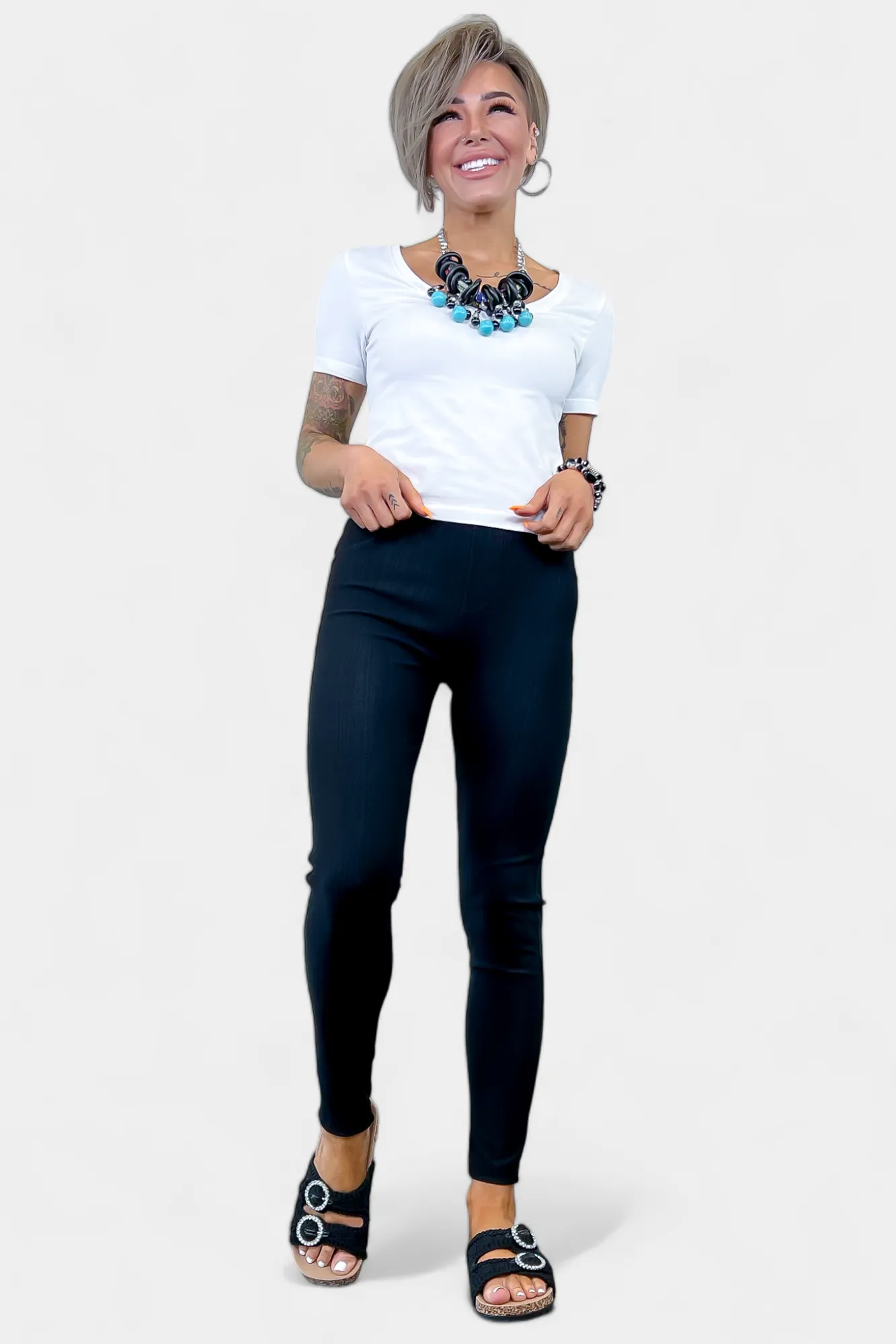 Denim Ankle Leggings