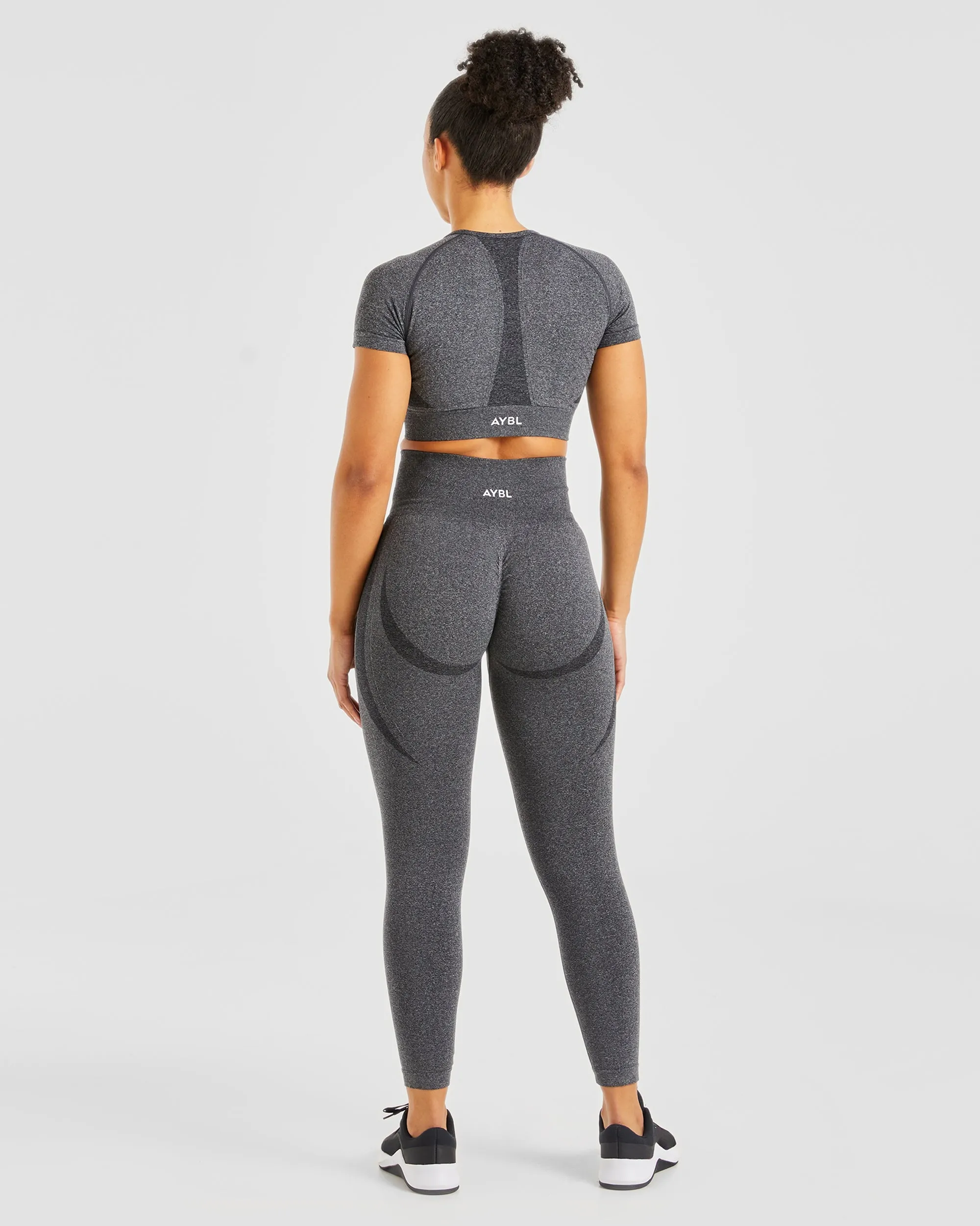 Empower Seamless Leggings - Black Marl