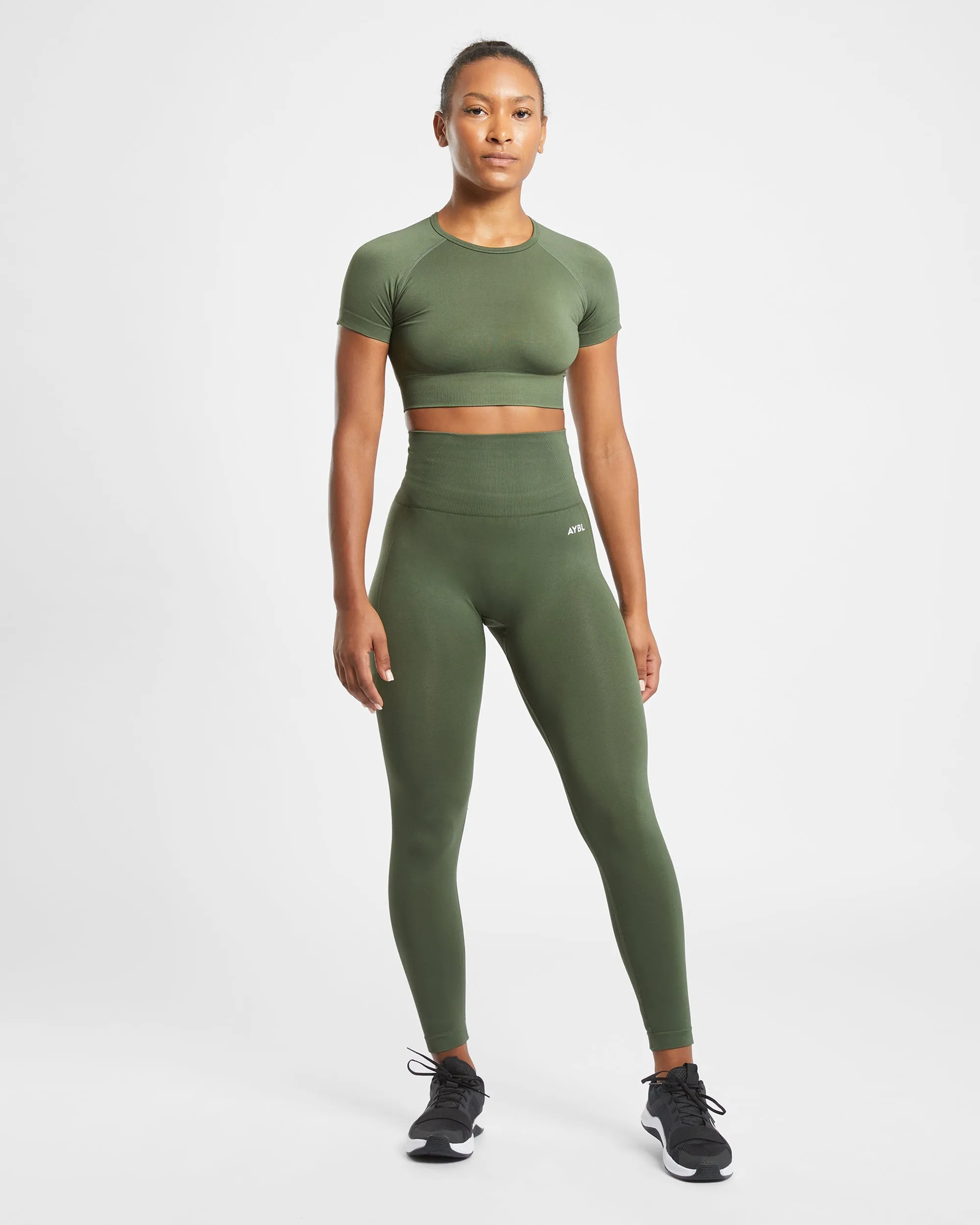 Empower Seamless Leggings - Khaki Green