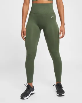 Empower Seamless Leggings - Khaki Green