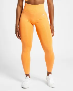 Empower Seamless Leggings - Orange Marl