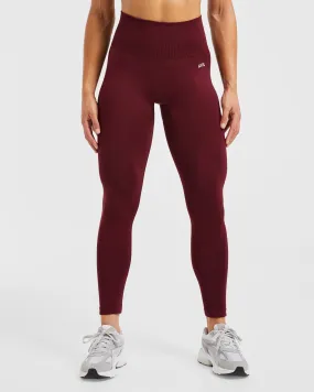 Empower Seamless Leggings - Red Wine