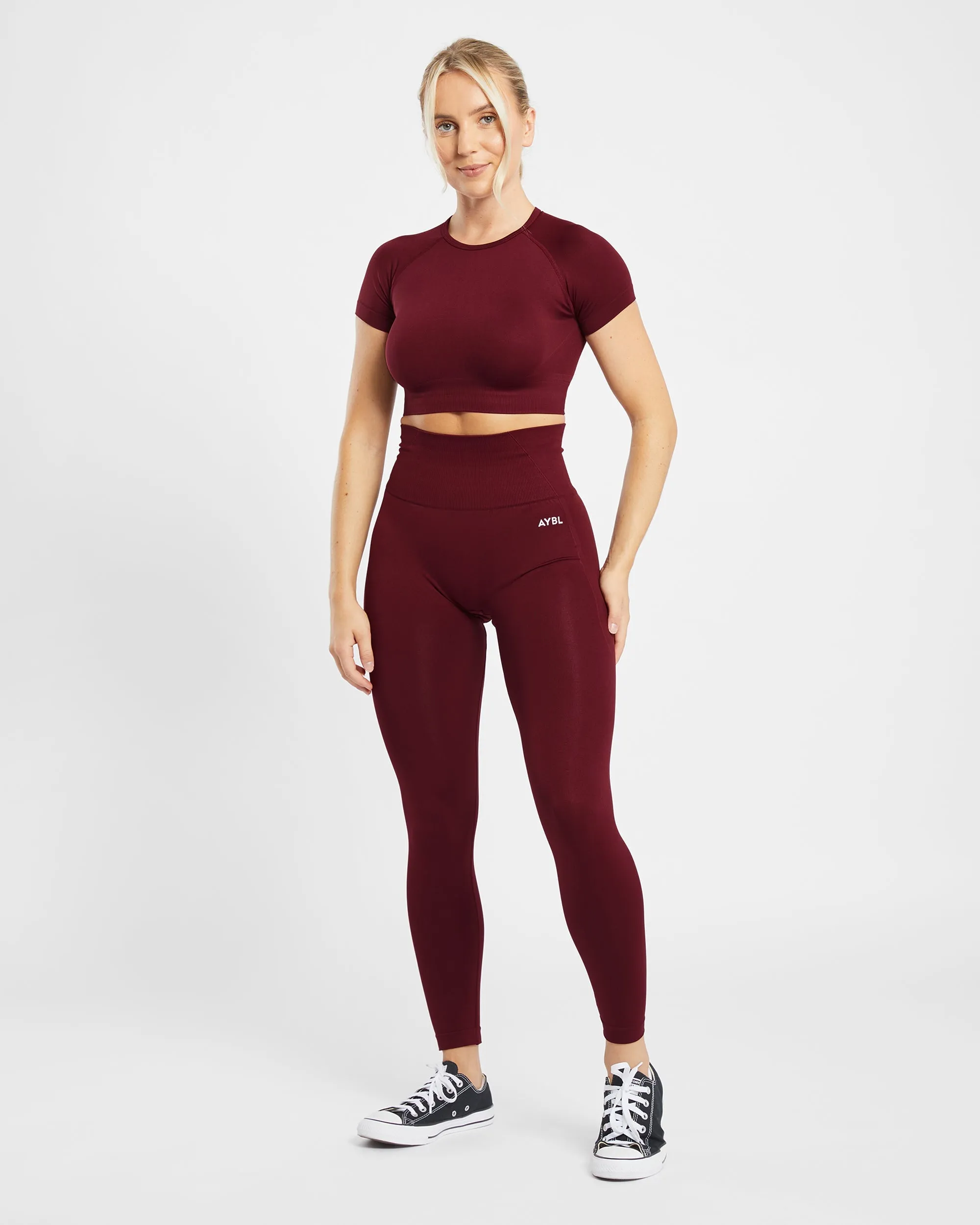 Empower Seamless Leggings - Red Wine