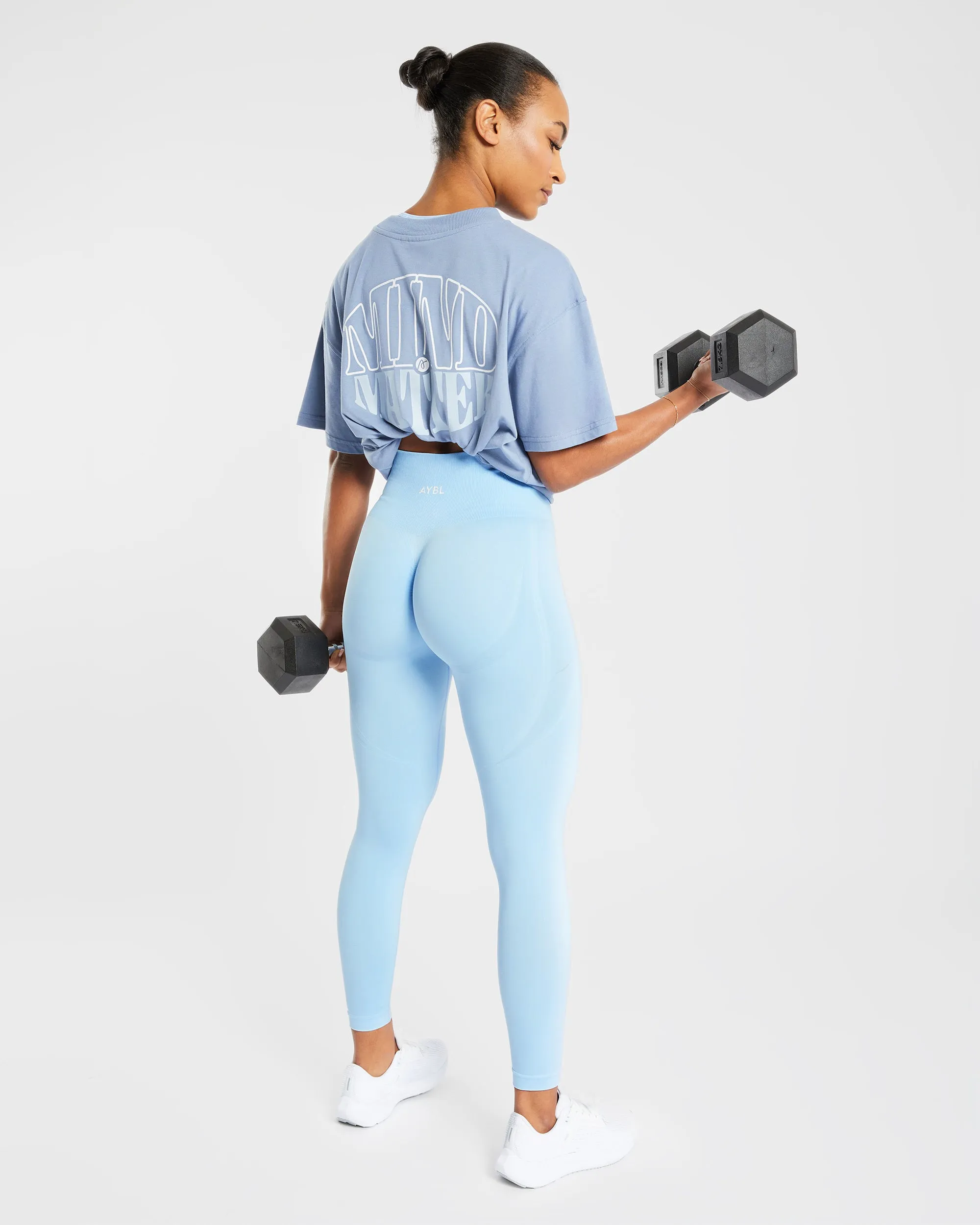 Empower Seamless Leggings - Sky Blue