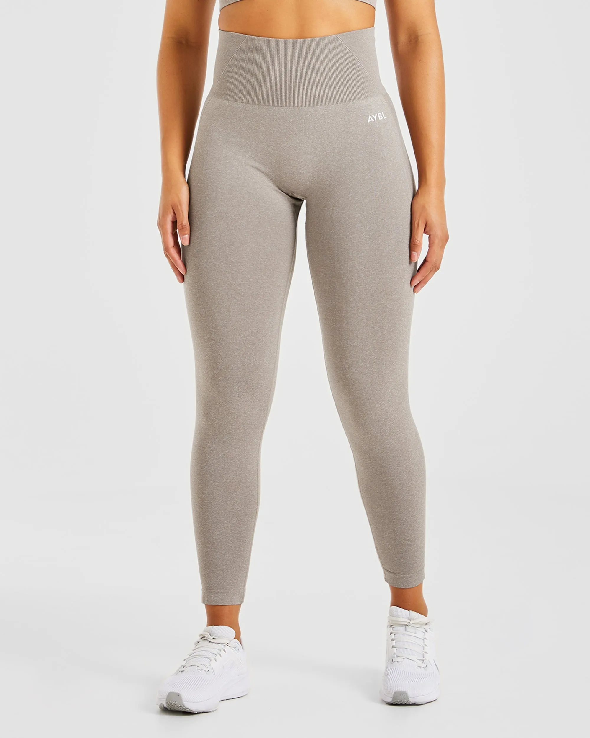 Empower Seamless Leggings - Taupe Marl