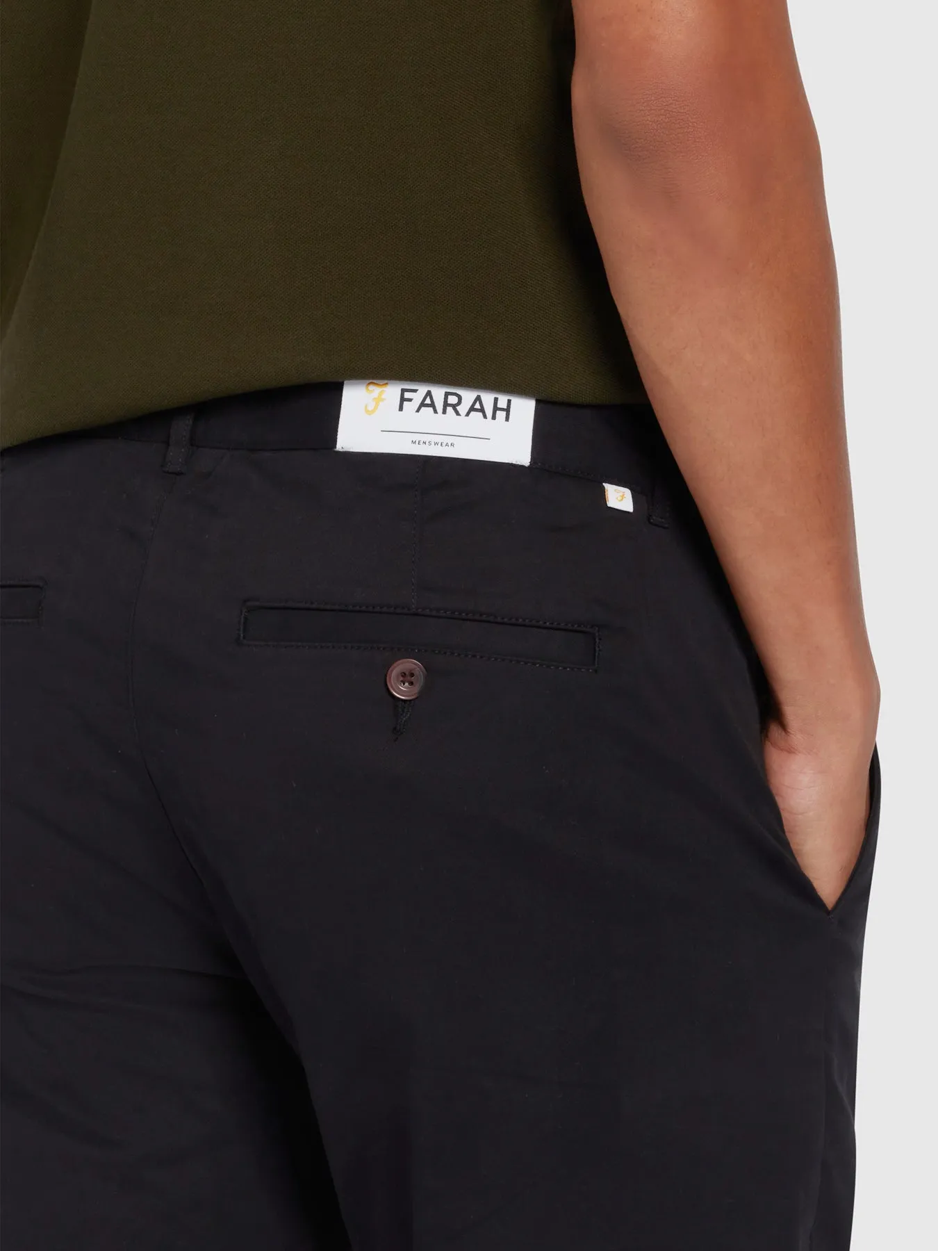 Endmore Skinny Fit Chinos In Black