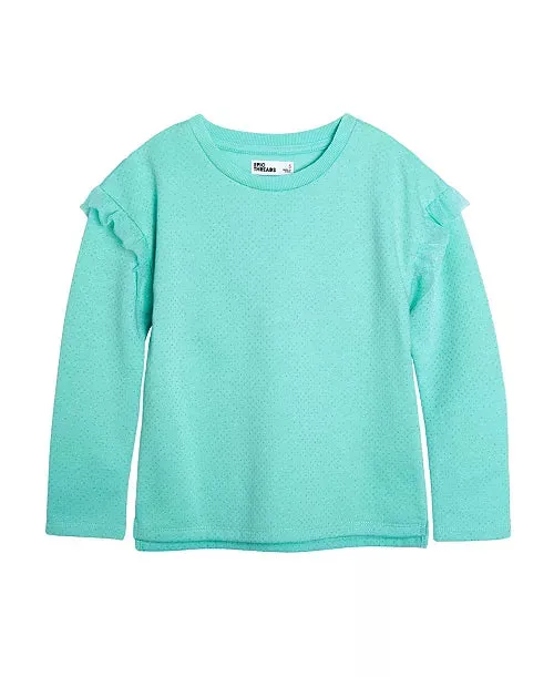 Epic Threads Toddler Girls Long Sleeve Drop Shoulder T-shirt-Sugar Blue