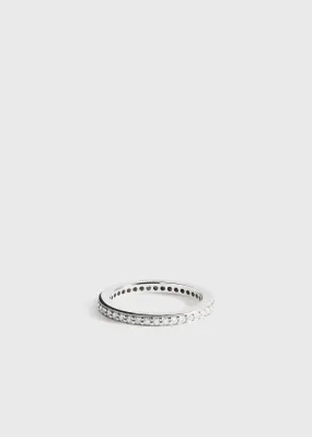 Eternity diamond midi ring 18Kt white gold