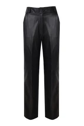 FAUX LEATHER TROUSERS