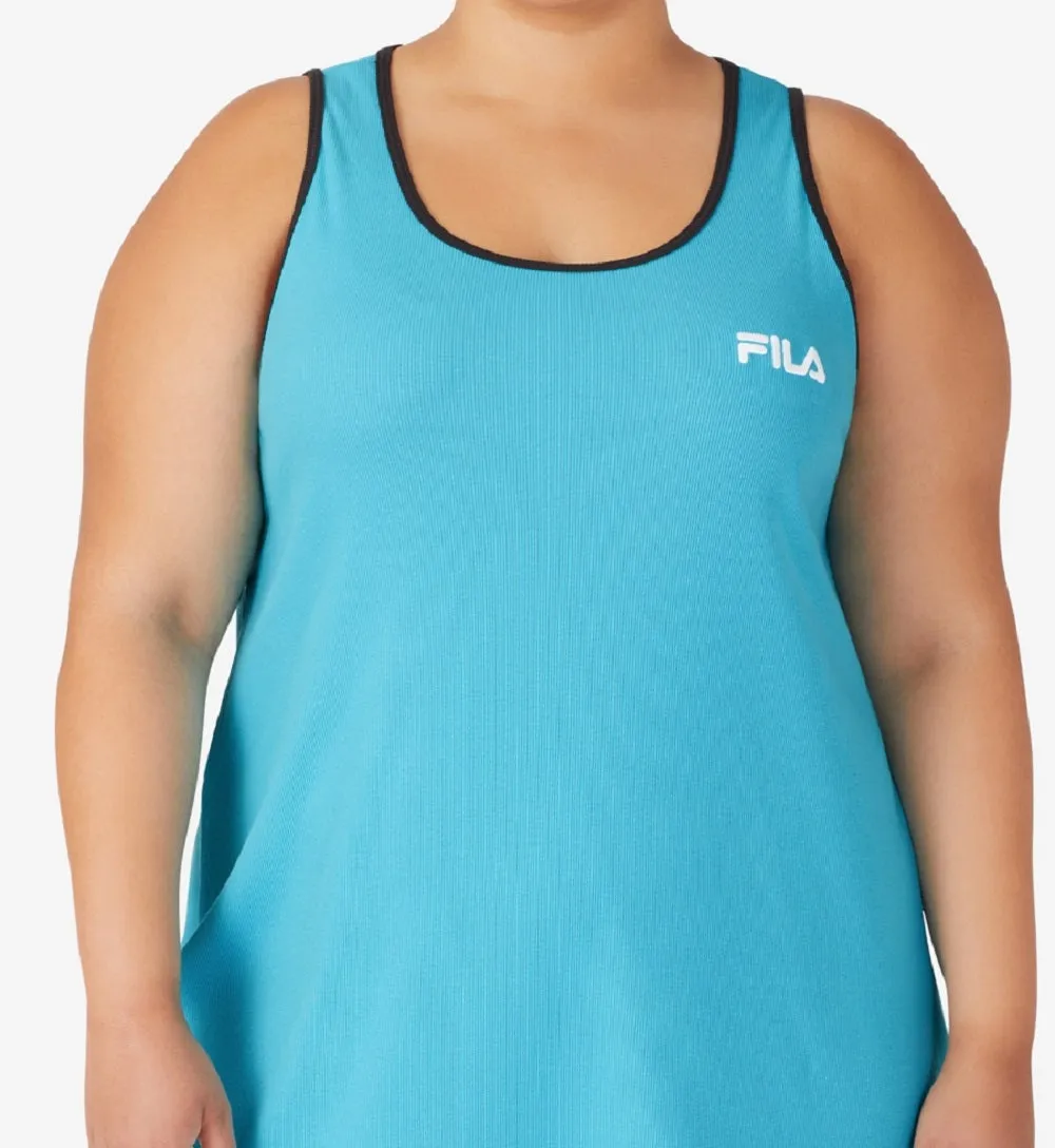 Fila Women's Logo Tank Dress Blue Size 1X