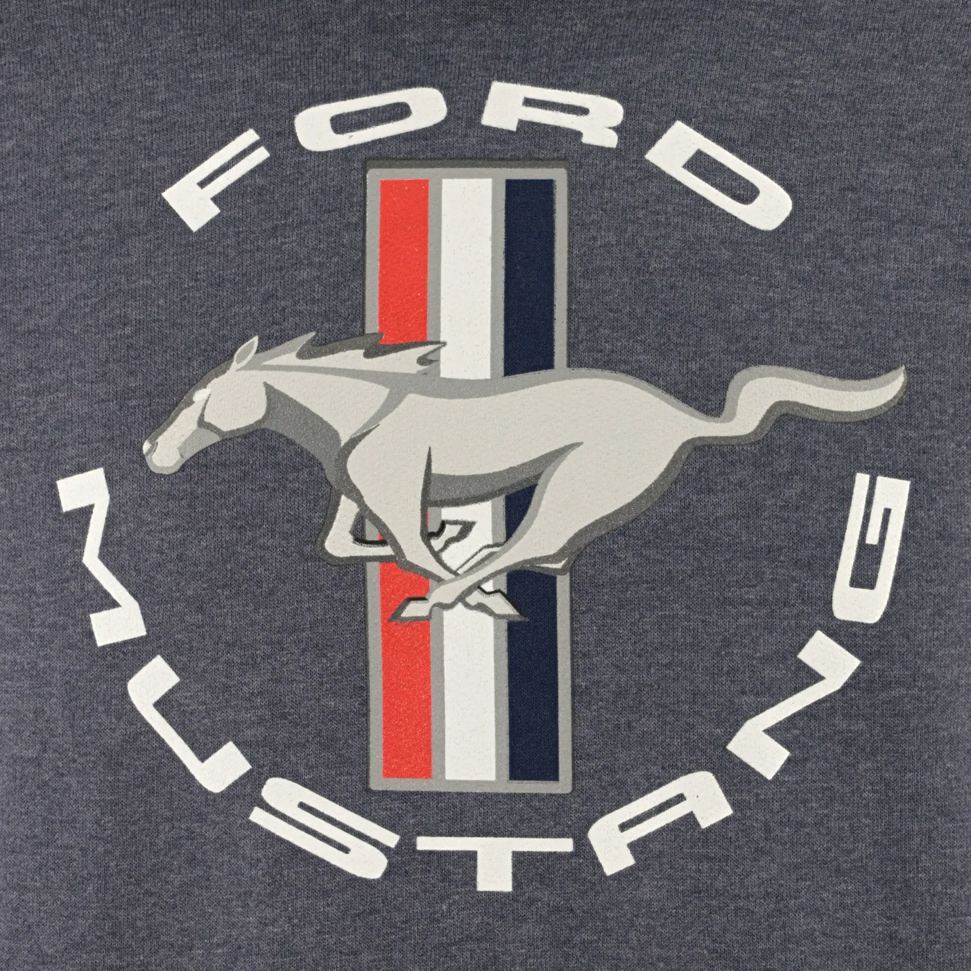 Ford Mustang Men's Tribar Pullover Hooded Fleece