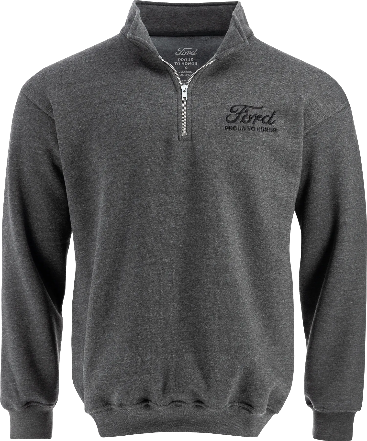 Ford Proud To Honor Men's Ford Script Logo 1/4-Zip Pullover