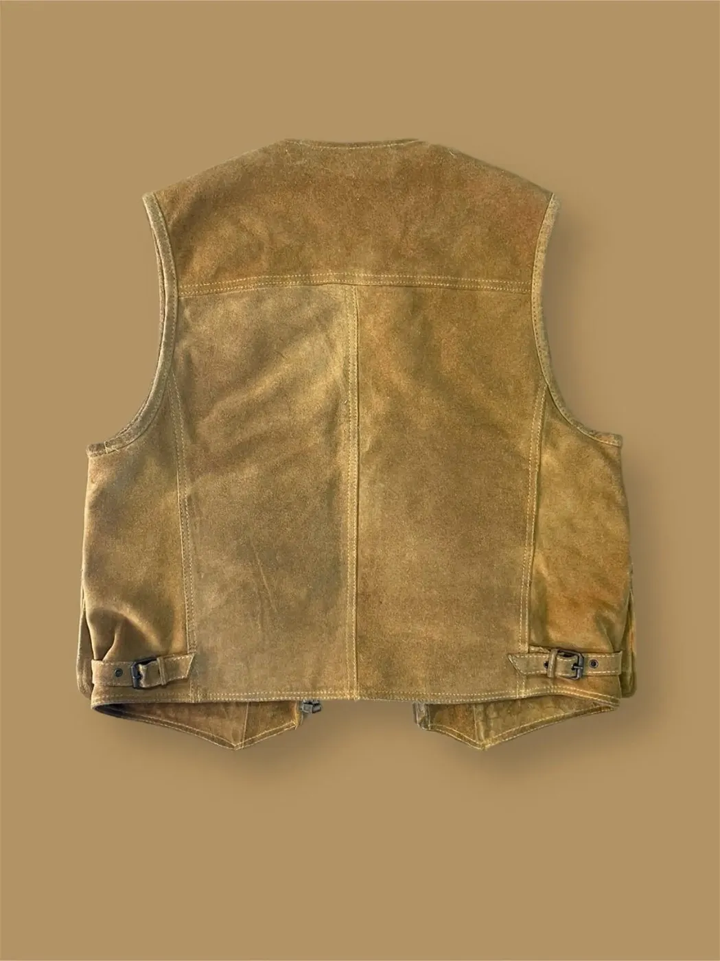 Gilet giacca scamosciato vintage