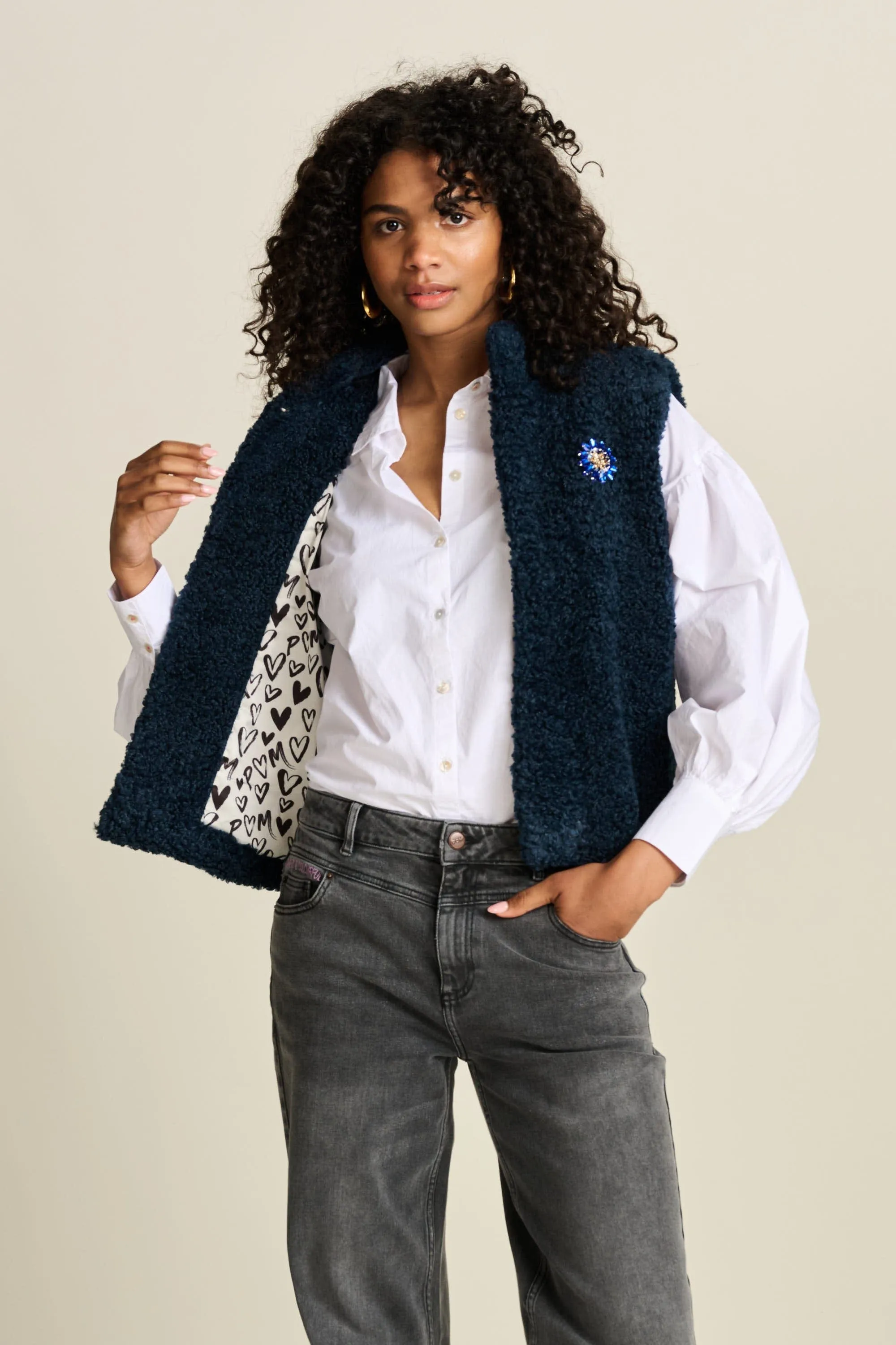 GILET - Teddy Love Marine