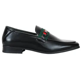 GINO PAOLI Italian Black Penny Slip On