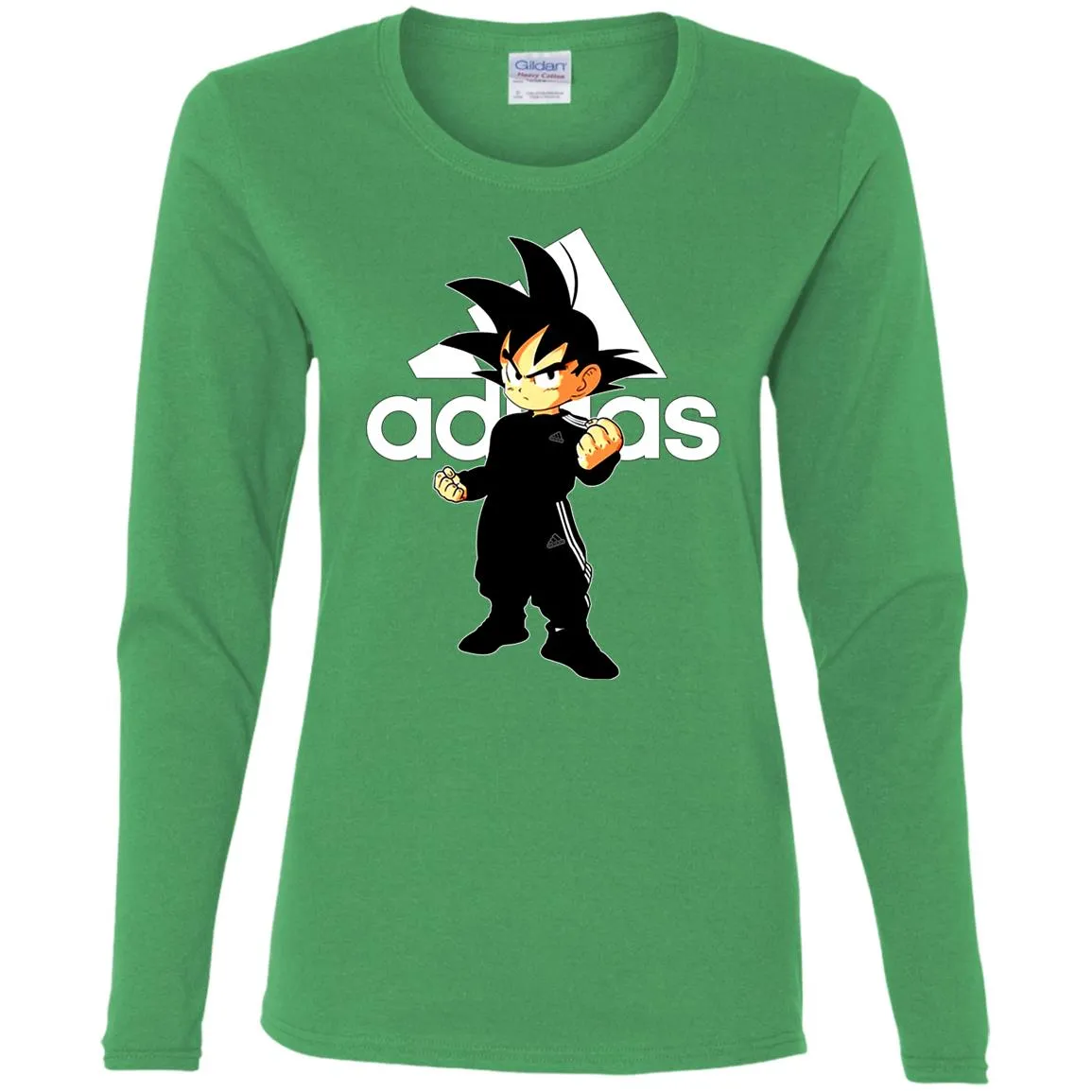 Goku Treding Adidas White T-shirt Women Long Sleeve Shirt