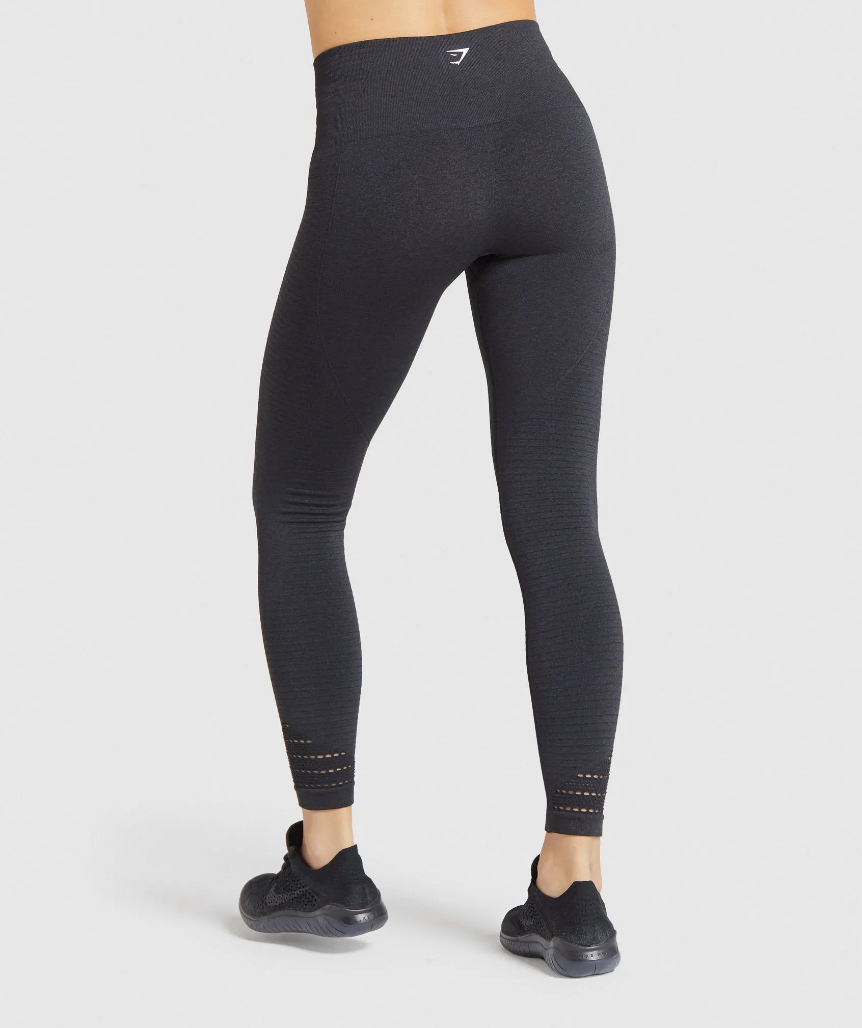 Gymshark Origin Seamless Leggings - Black Marl